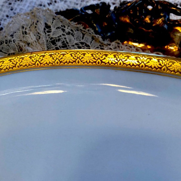 EUC- Uber Rare GDA France Haviland Limoges Calvados Double Handle Petite Platter - Picture 5 of 11